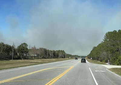 500-Acre Control Burn Causes Massive Cloud of Smoke